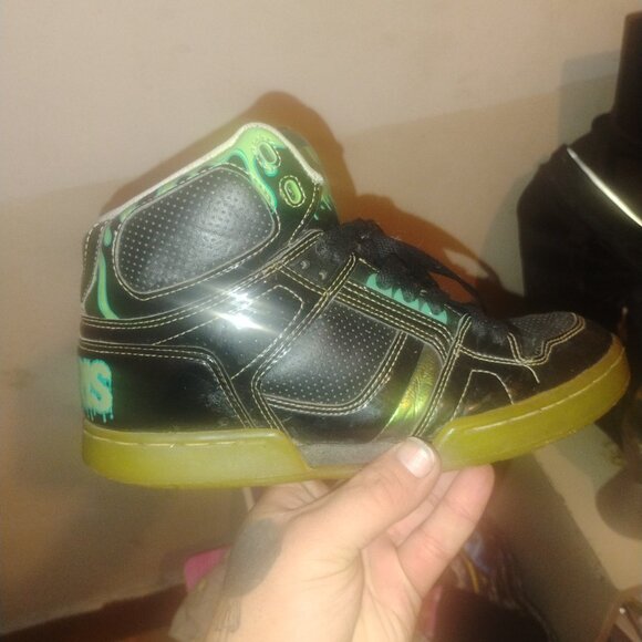 Osiris NYC 83 green slime shoes - Picture 3 of 4